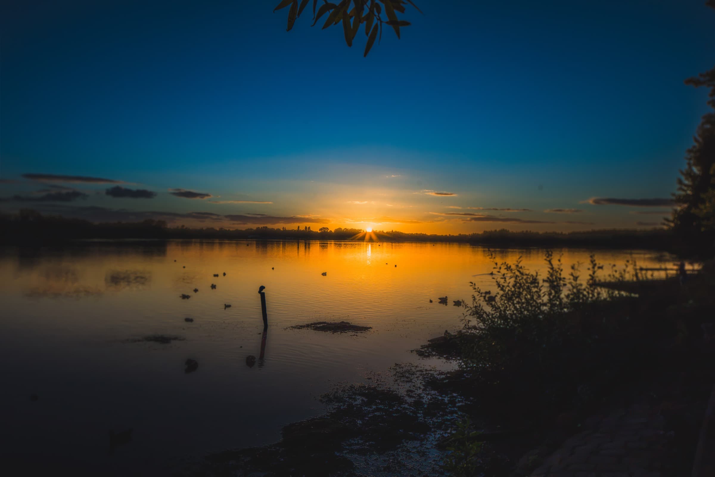 Autumn light over Pennington Flash
